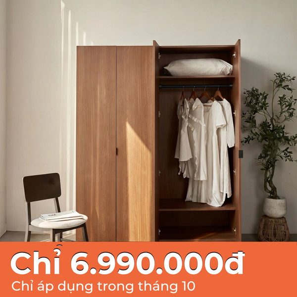  Tủ Quần Áo Gỗ 1m6 MOHO MONZA 4 Cánh 