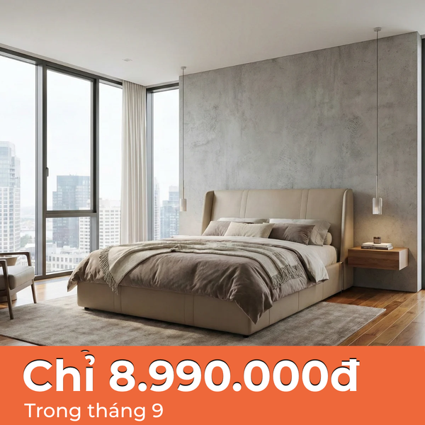 Giường Ngủ Bọc Da Cao Cấp Hiện Đại MOHO BLINK
