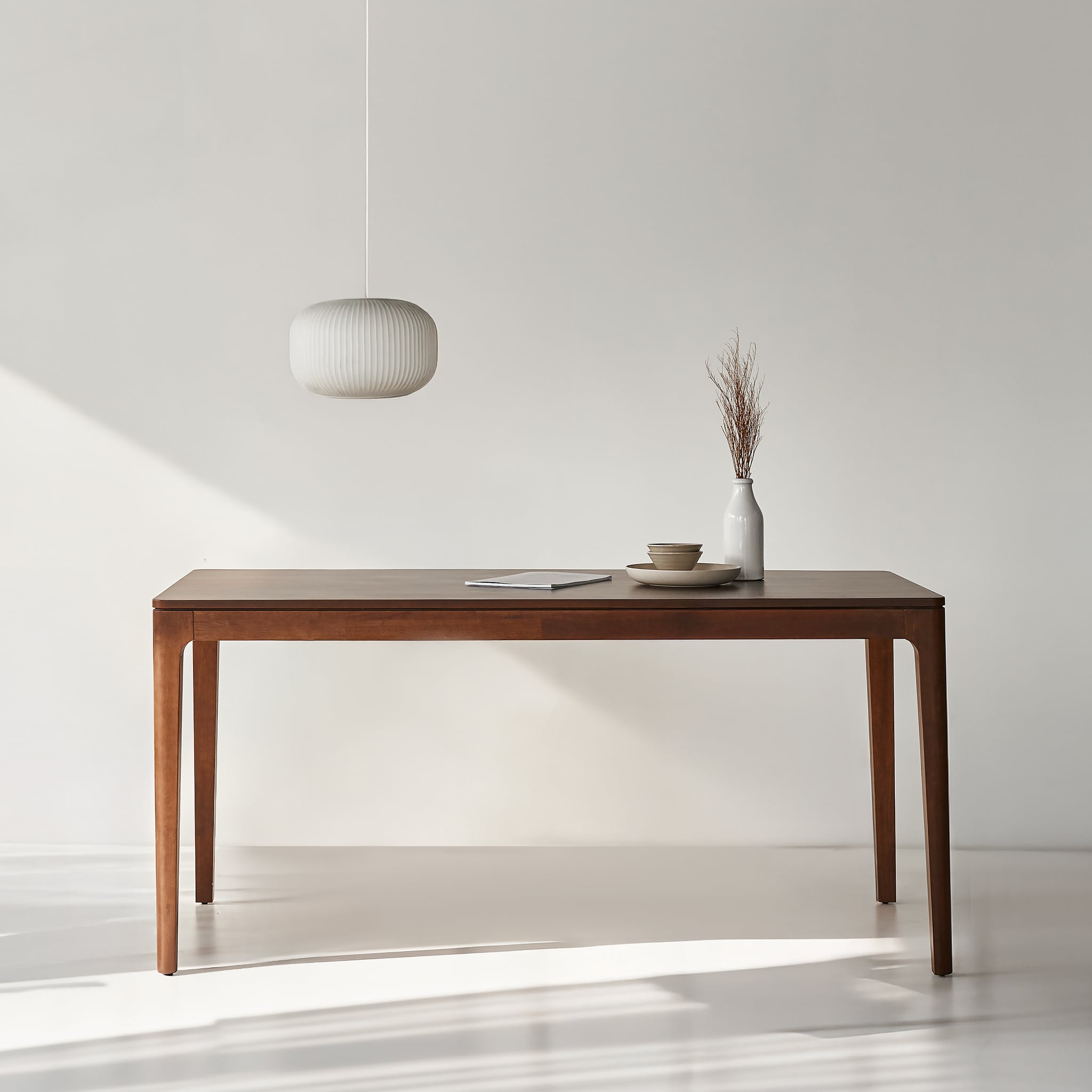  Bộ Bàn Ăn HOBRO 1m4 & 4 Ghế Ăn SERENA - Màu Nâu 