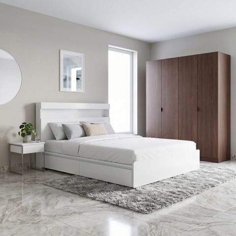  Combo Phòng Ngủ MOHO MOVA (Giường Có Hộc & Ổ Điện Và Tủ Quần Áo) 