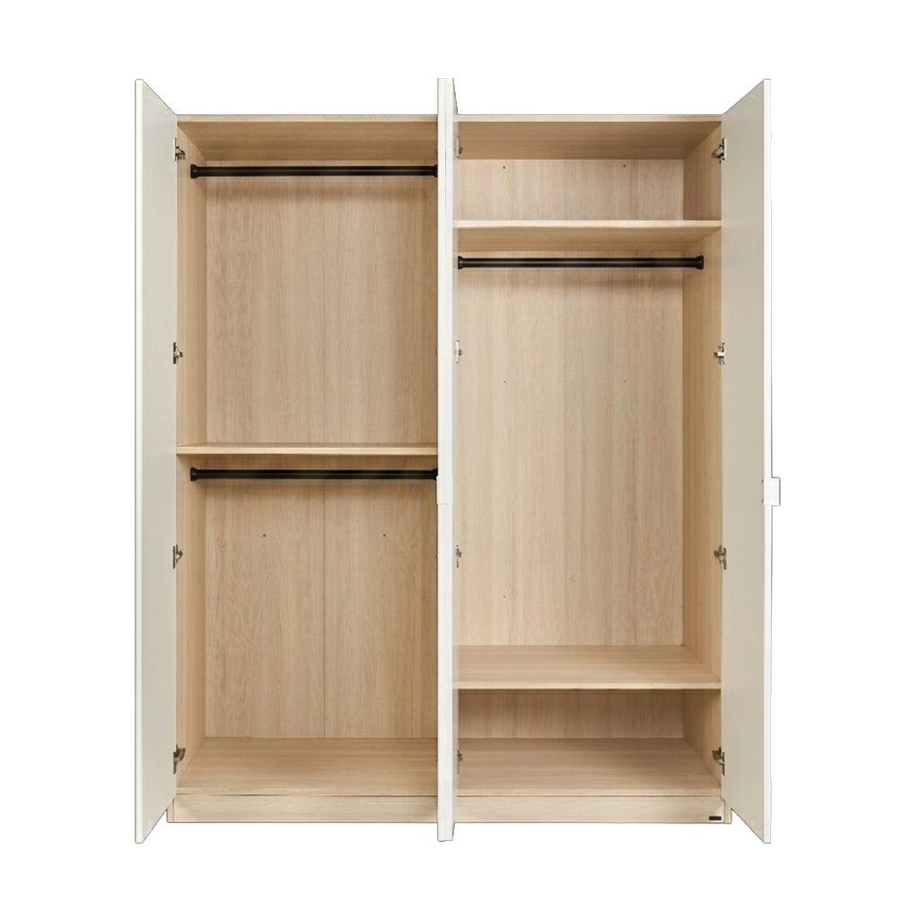  Tủ Quần Áo Gỗ 1m6 MOHO MONZA 4 Cánh 