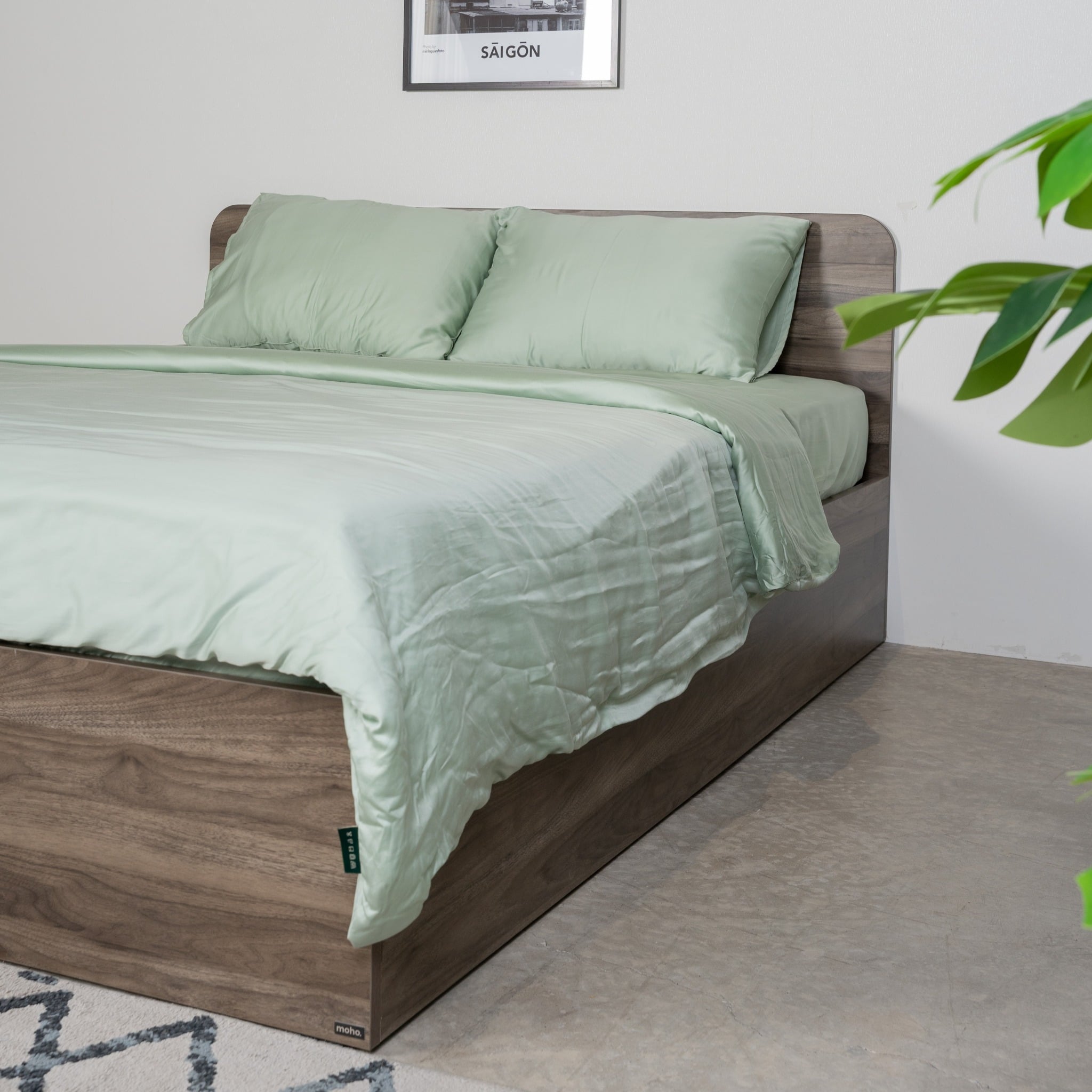  Giường Ngủ Gỗ MOHO NARVIK 201 1m6 2 Màu 