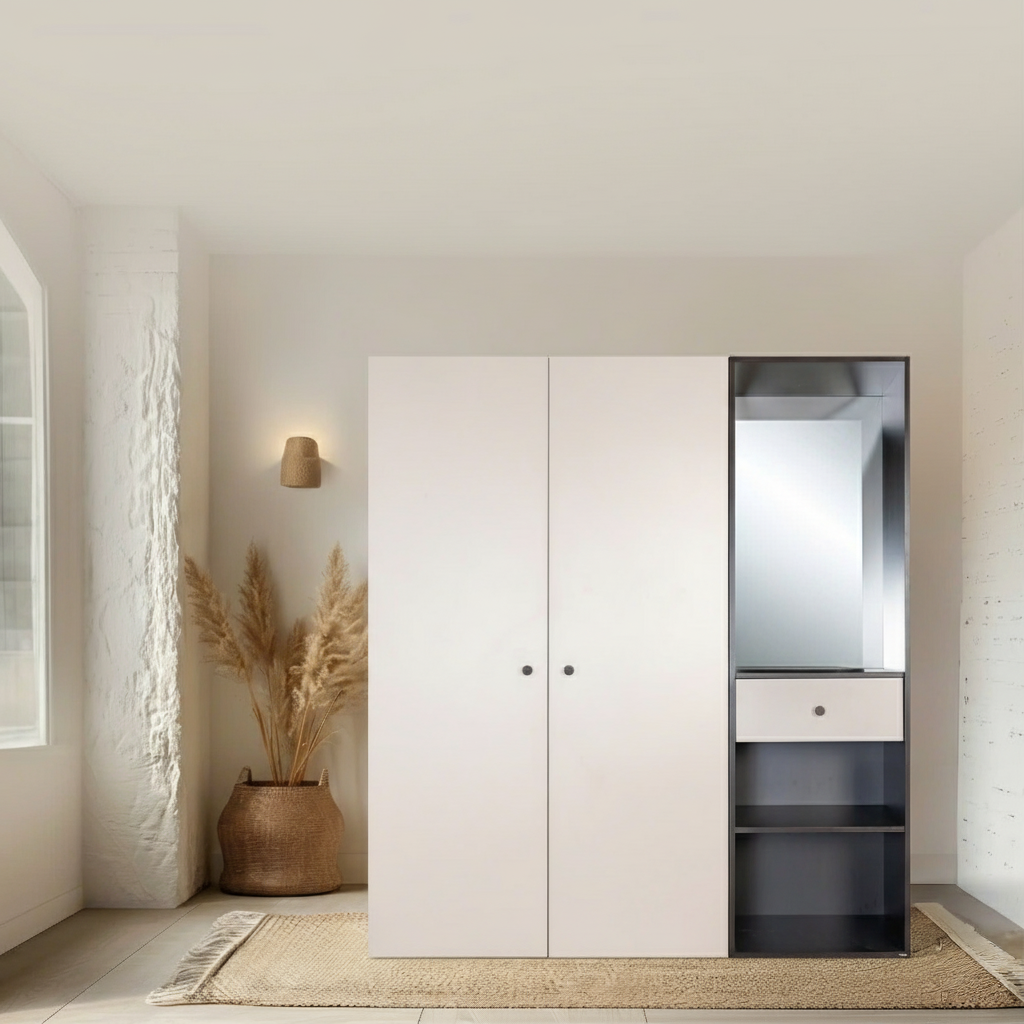  Tủ Quần Áo Ubeda Ngăn Kệ 201 Có Gương Nhiều Kích Thước 