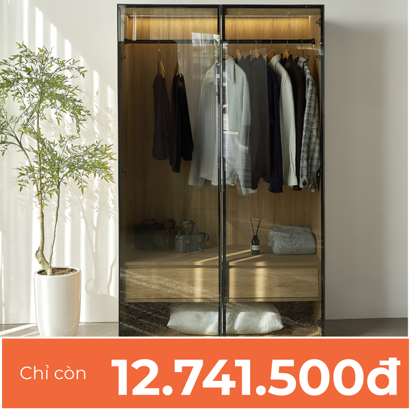  Tủ Quần Áo Cánh Kính Cao Cấp 1m2 MOHO ASTRO 