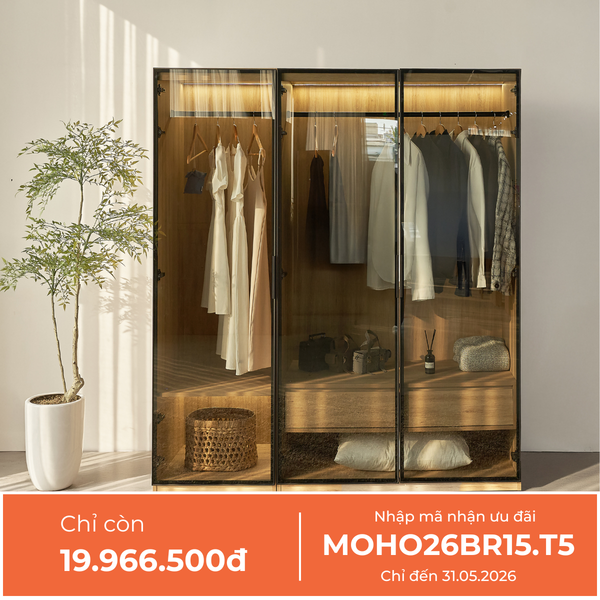  Combo Tủ Quần Áo Cánh Kính MOHO ASTRO - Nhiều kích thước 