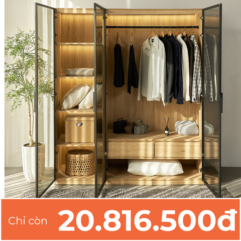  Combo Tủ Quần Áo Cánh Kính MOHO ASTRO - Nhiều kích thước 