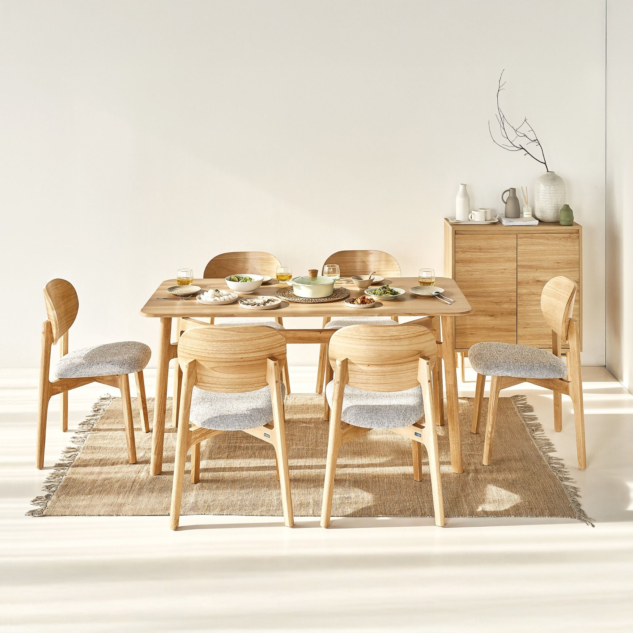  Bộ Bàn Ghế Ăn 4 - 6 Ghế Gỗ Tự Nhiên SERENA 