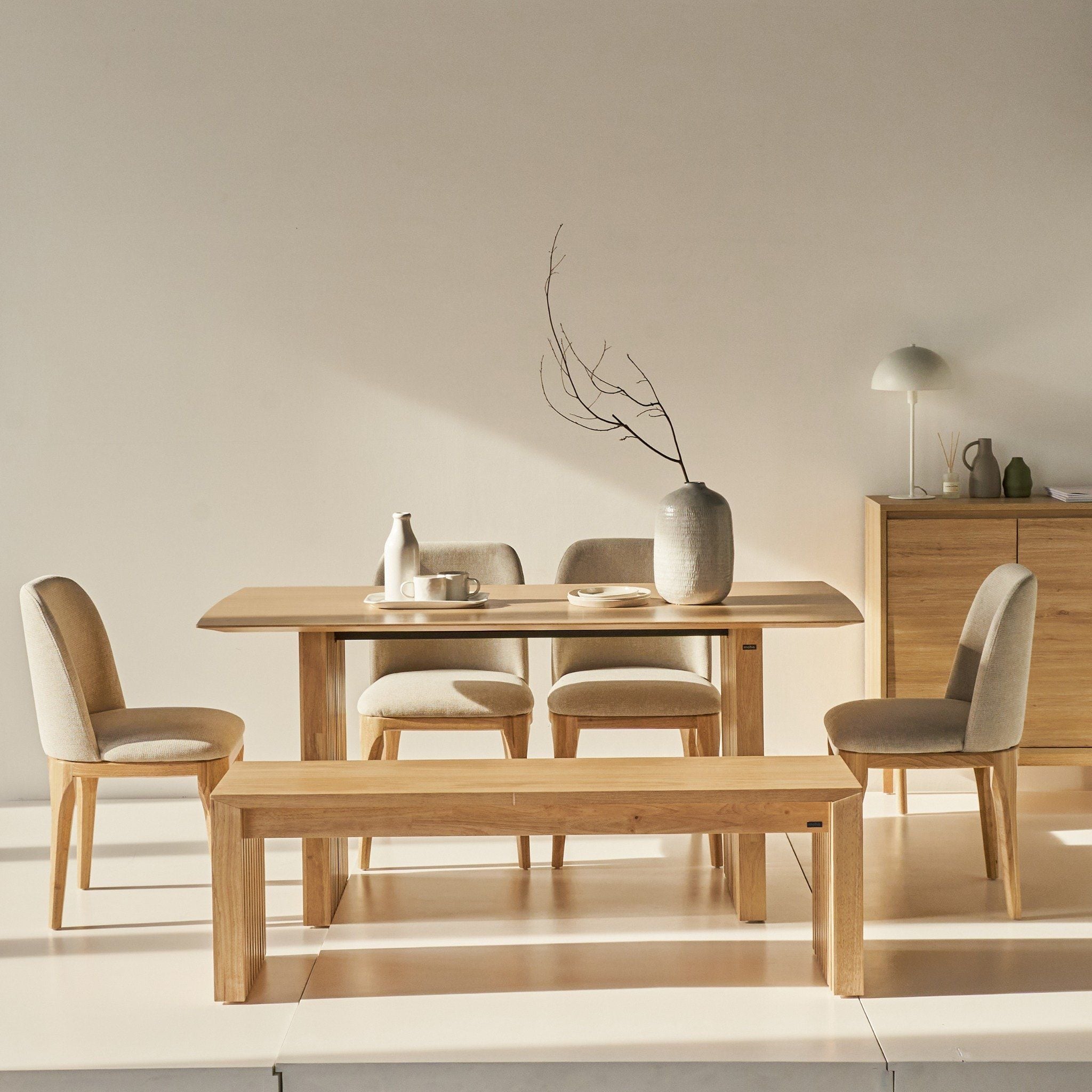  Bộ Bàn Ăn 6 Ghế Gỗ Tự Nhiên PLANK 