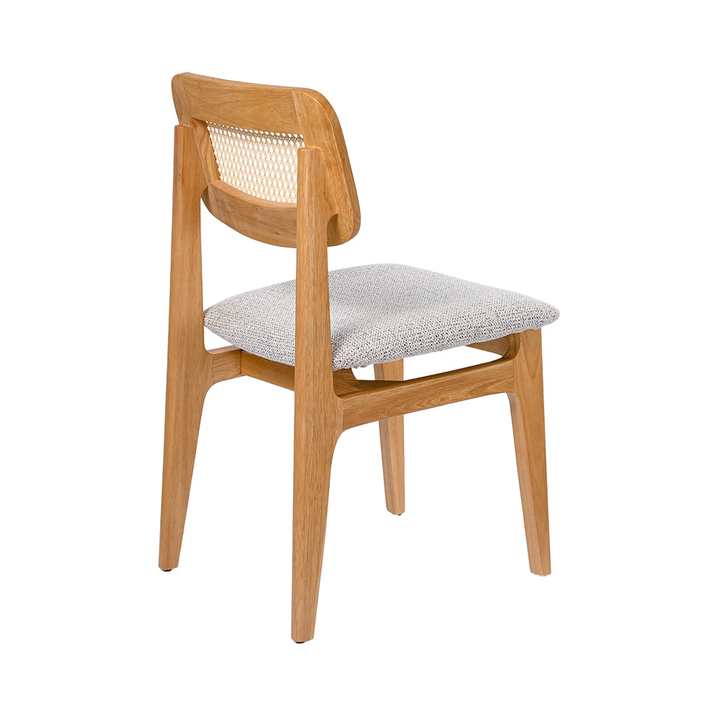  Ghế Gỗ HERNING Lưng Mây Đan 