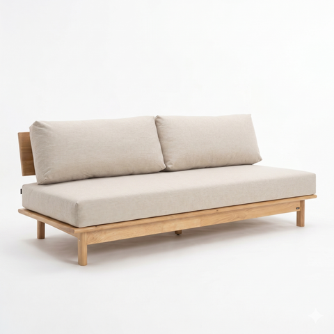  Ghế Sofa Gỗ Cao Su Tự Nhiên MOHO VLINE 601 