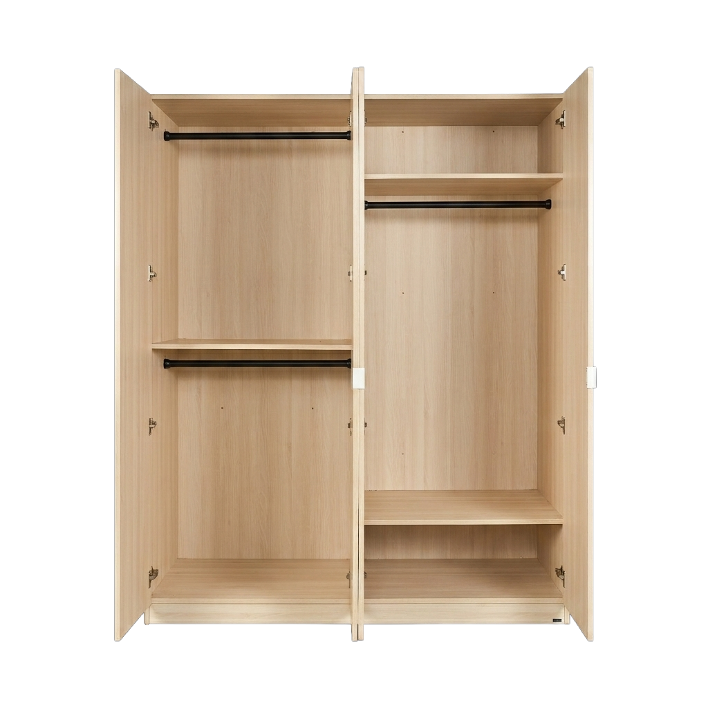  Tủ Quần Áo Gỗ 1m6 MOHO MONZA 4 Cánh 