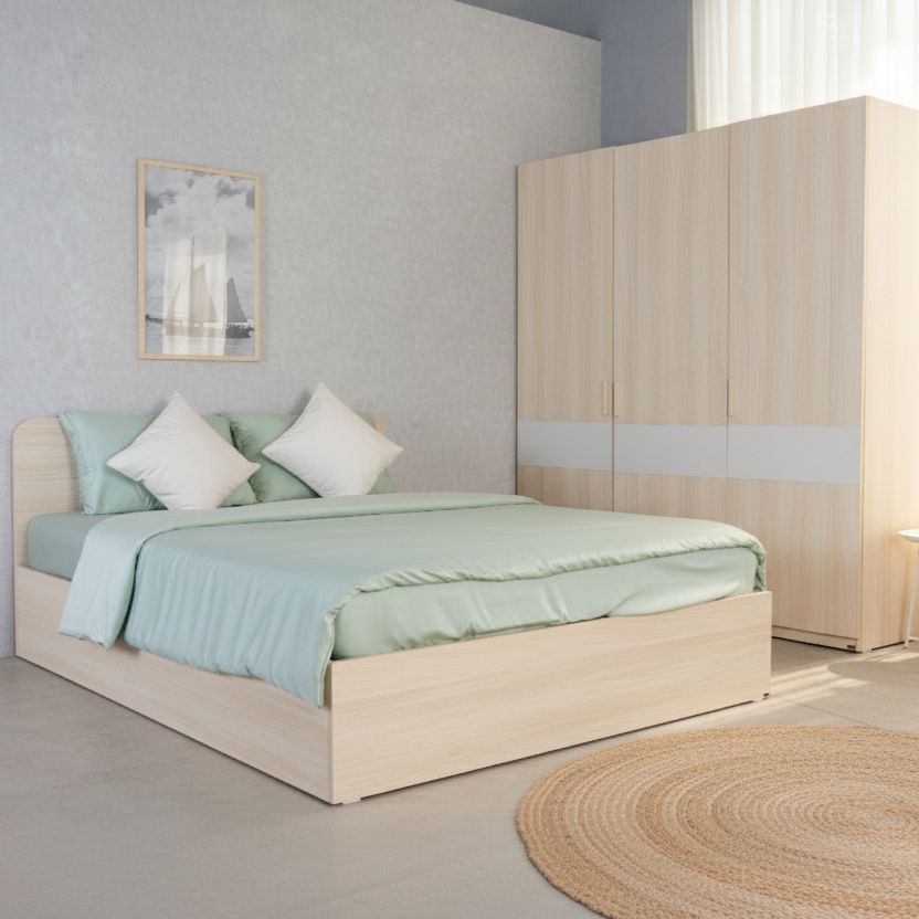  Full Combo Phòng Ngủ Narvik 201 Màu Tự Nhiên 