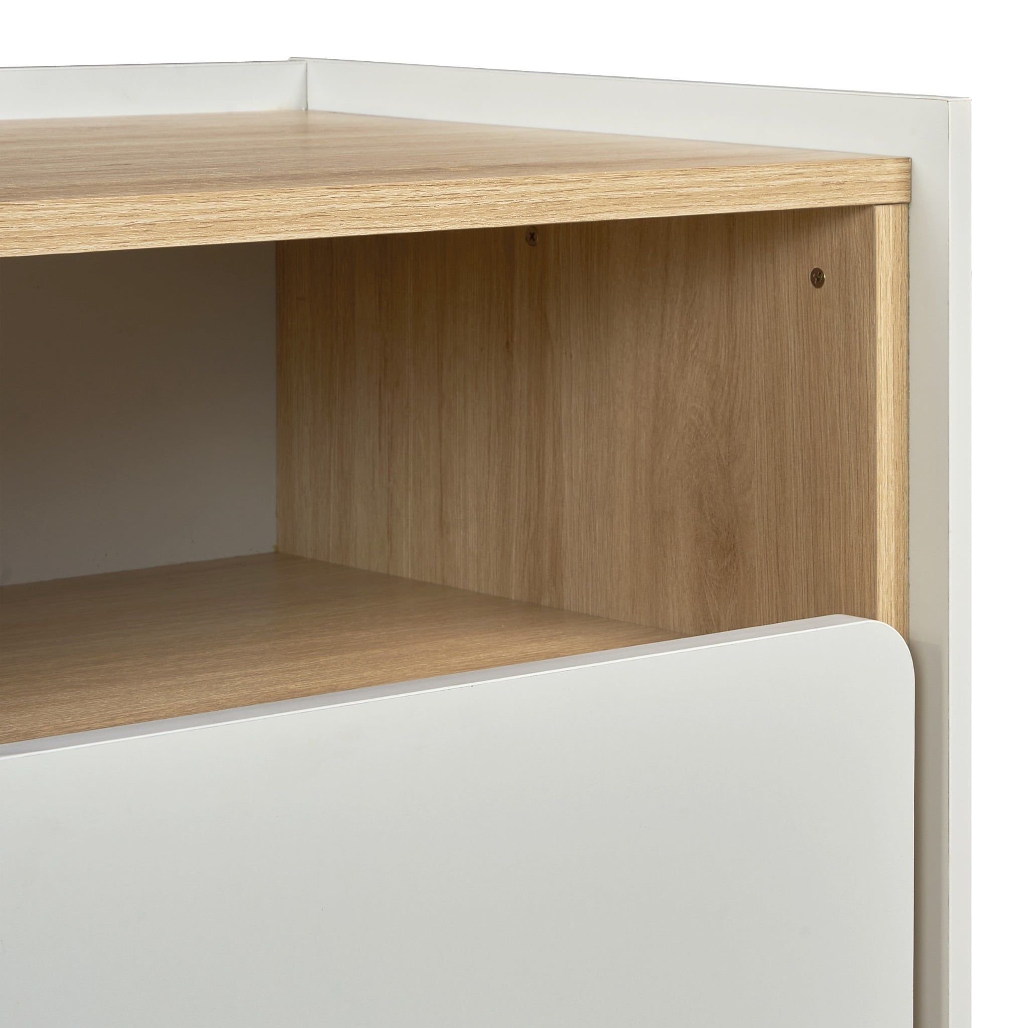  Tủ Đầu Giường VIENNA (Màu gỗ phối trắng) 