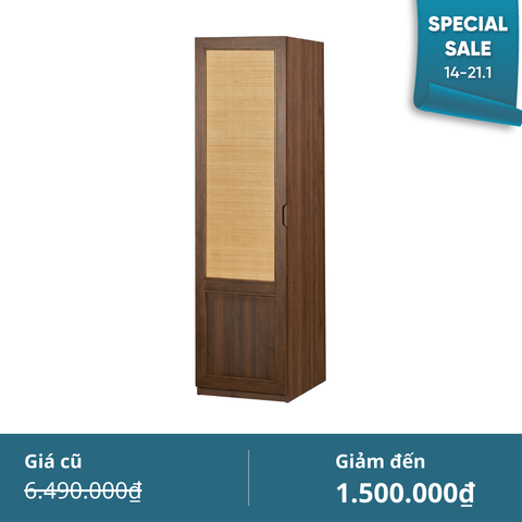  Tủ Quần Áo Đơn VLINE V3 - Các Mẫu Tủ Đơn 60cm 