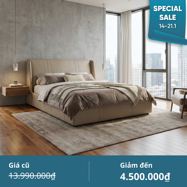  Giường Ngủ Bọc Da Cao Cấp Hiện Đại MOHO BLINK 