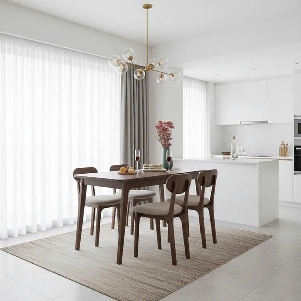  Combo Phòng Ăn MOHO KOSTER Màu Nâu 