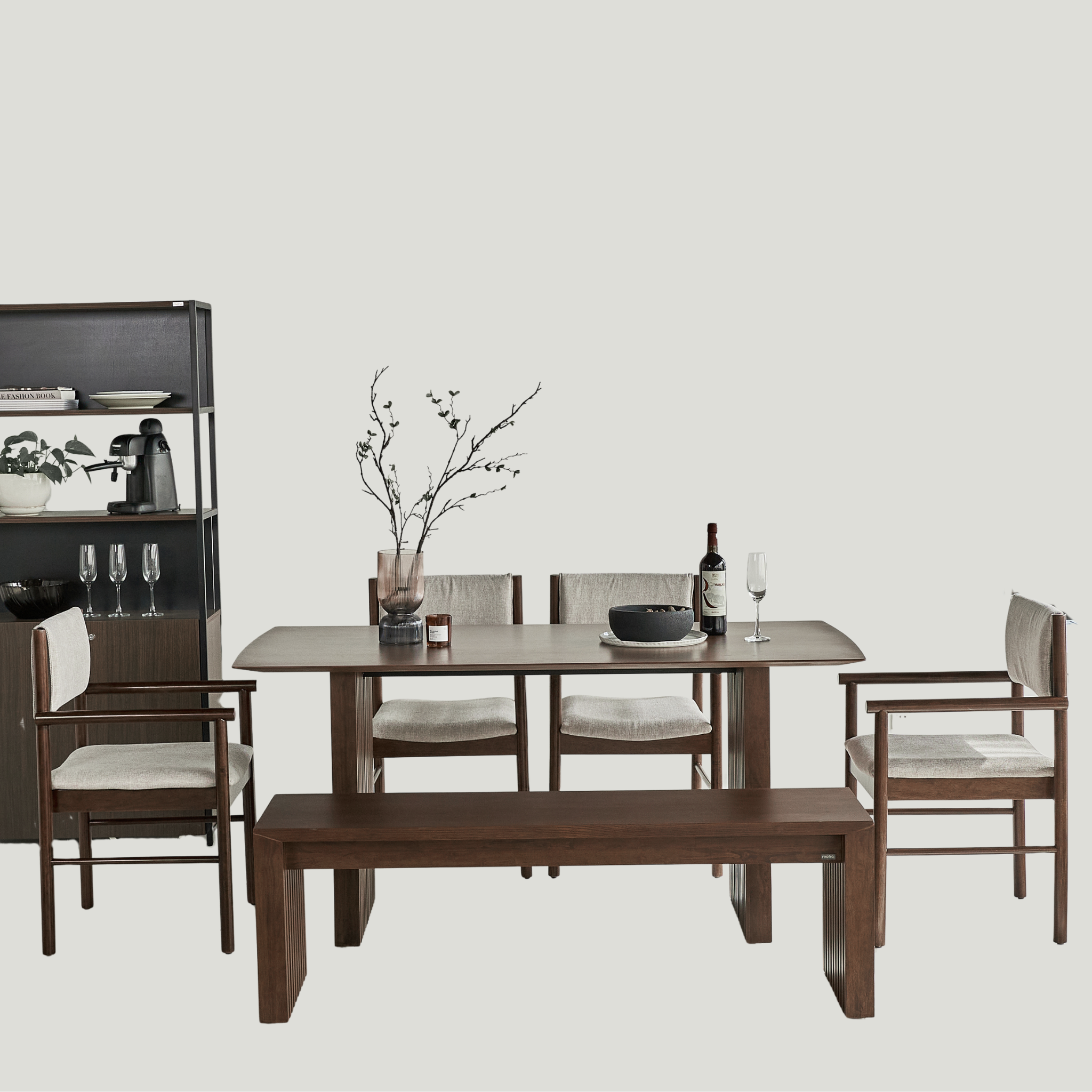  Bộ Bàn Ăn 6 Ghế Gỗ Tự Nhiên PLANK 