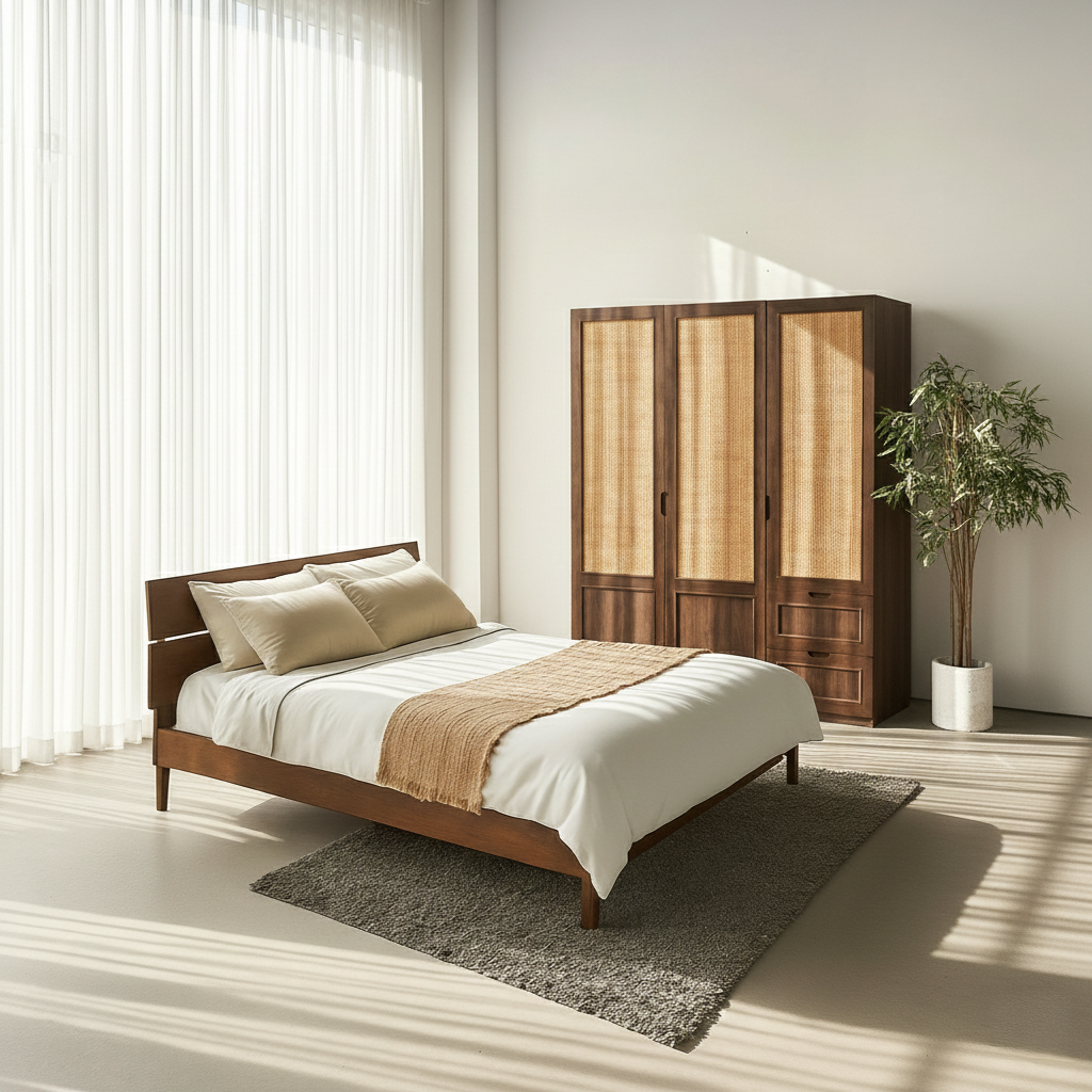  Combo Giường Tủ Quần Áo VLINE V3 