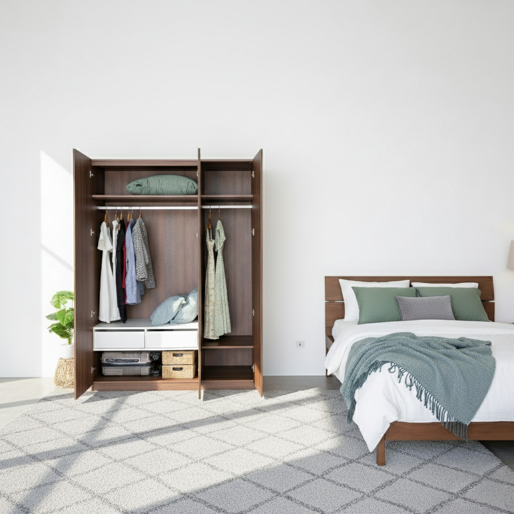  Combo Giường MOHO VLINE & Tủ Quần Áo MOHO VIENNA 