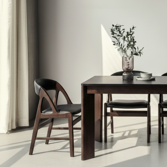  GHẾ ĂN SOLUNA (Màu Nâu/ Đen) Ver 2 