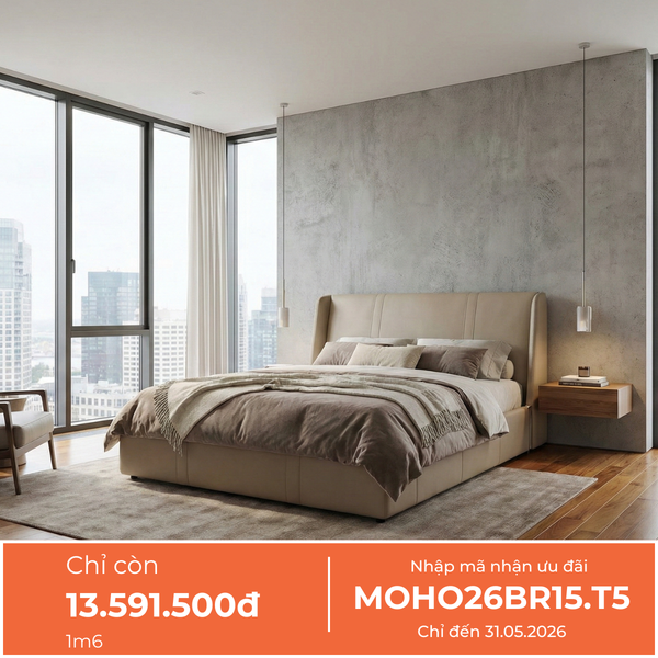  Giường Ngủ Bọc Da Cao Cấp Hiện Đại MOHO BLINK 