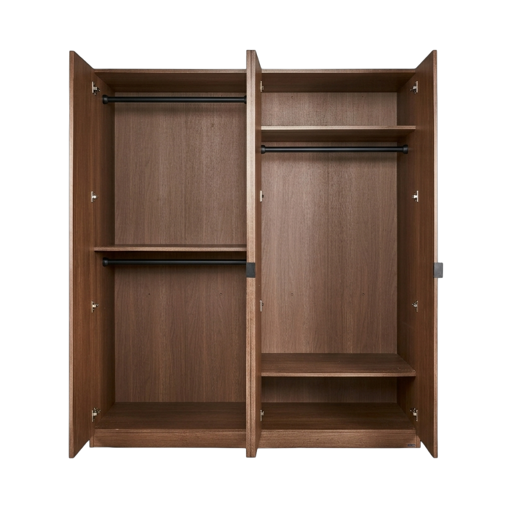  Tủ Quần Áo Gỗ 1m6 MOHO MONZA 4 Cánh 