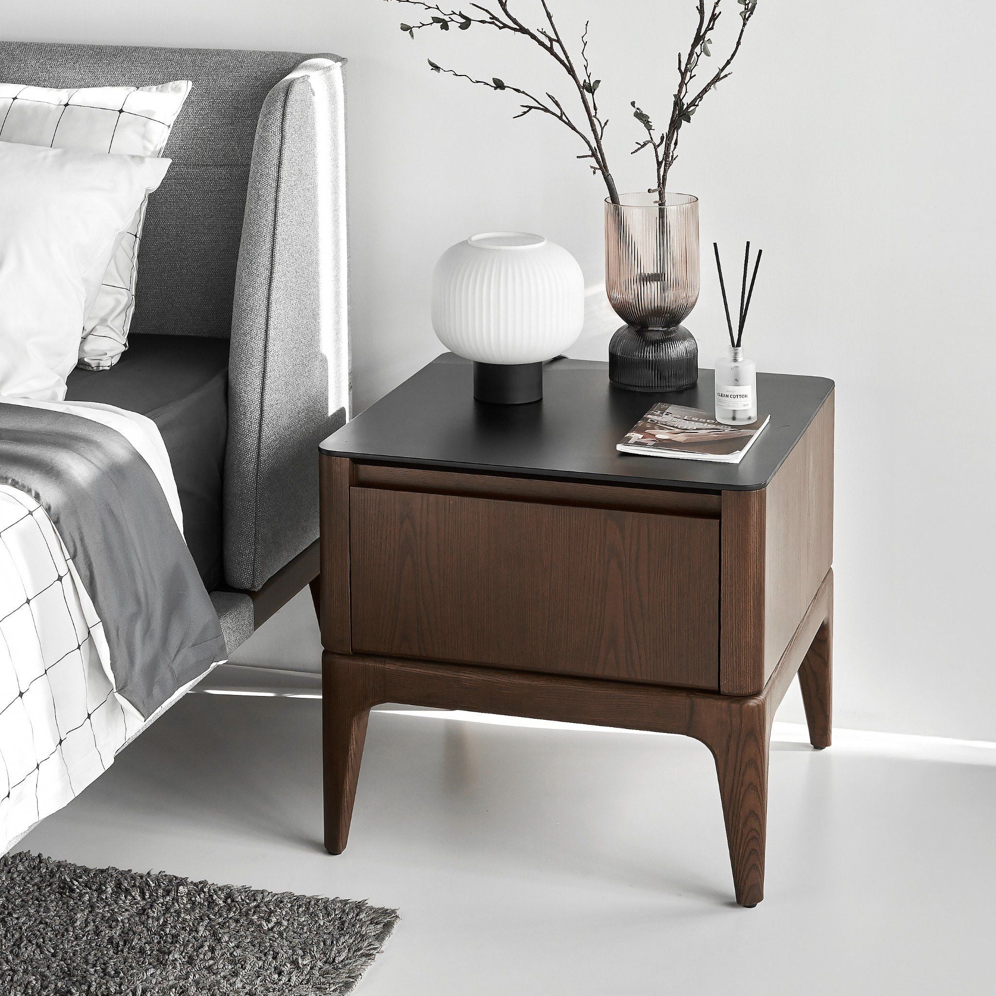  Tủ Đầu Giường Gỗ Tần Bì Cao Cấp SCARLET - MOHO Signature 