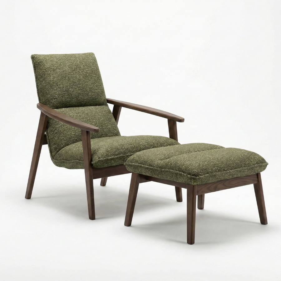  Ghế Armchair Thư Giãn Kèm Đôn MOHO OLLY 