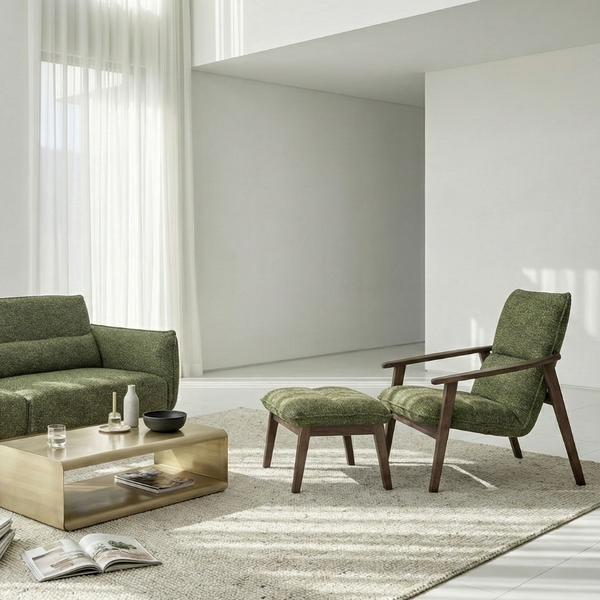  Ghế Armchair Thư Giãn Kèm Đôn MOHO OLLY 