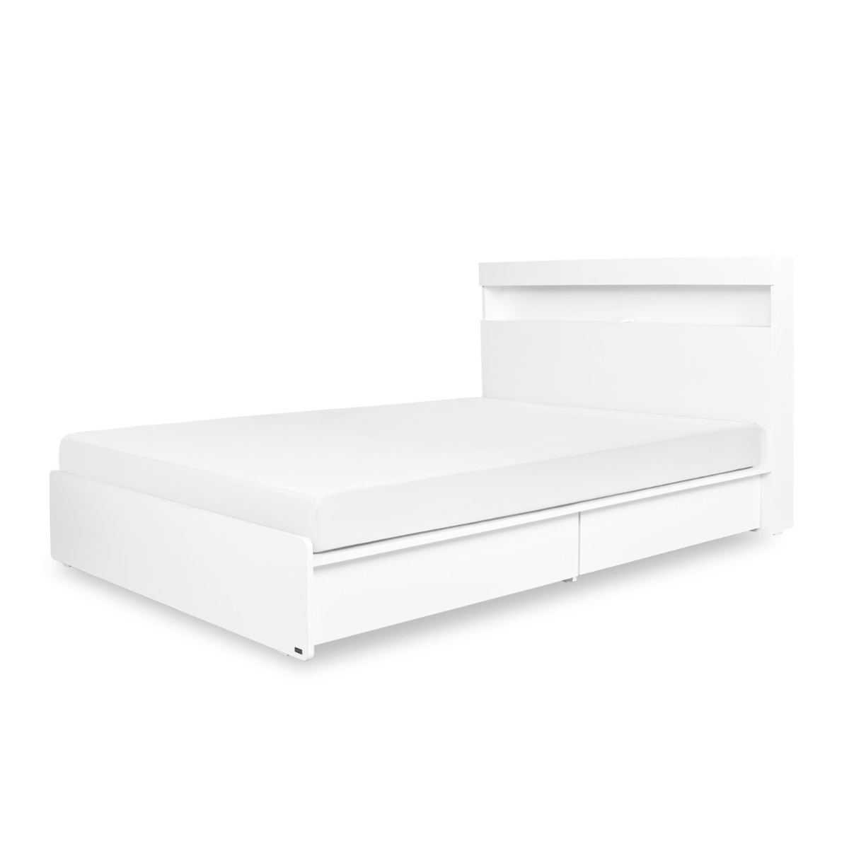  Giường Ngủ Có Hộc & Ổ Điện MOHO VIENNA - Màu Trắng 
