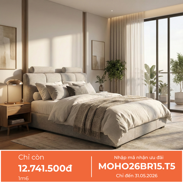  Giường Ngủ Bọc Vải Cao Cấp MOHO BOND 