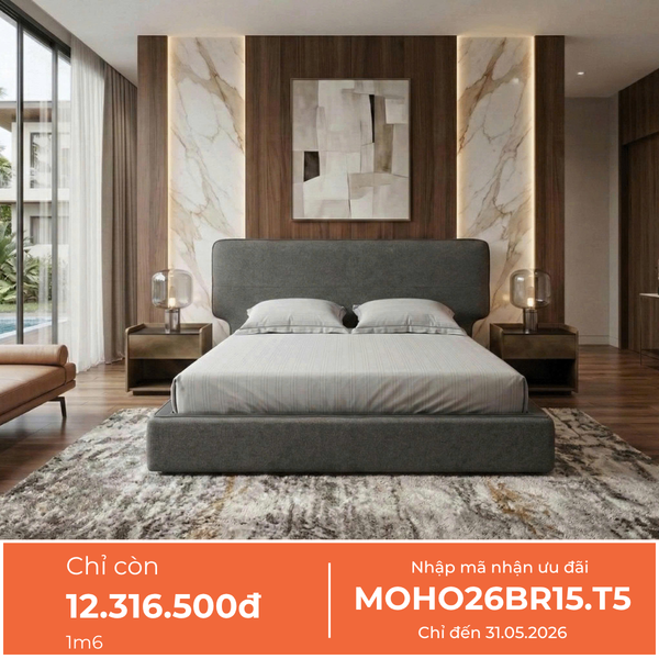  Giường Ngủ Bọc Vải Phong Cách Ý MOHO COMET 
