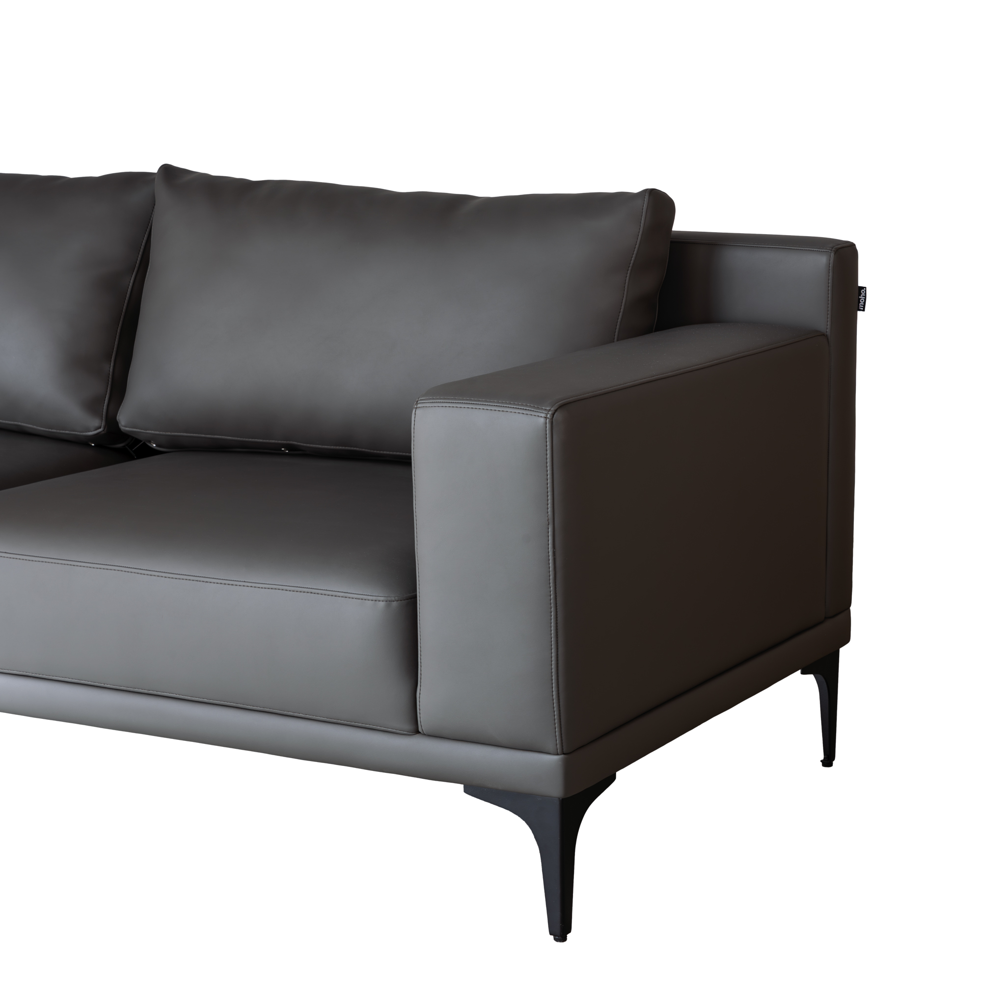  Ghế Sofa  Da Microfiber PU MOHO RIGA Dark Grey 