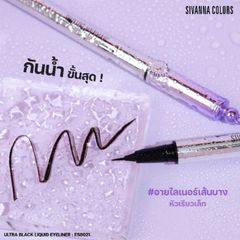 Bút kẻ mắt chống nước, lâu trôi Sivanna Utra black Liquid Eyeliner HF8201
