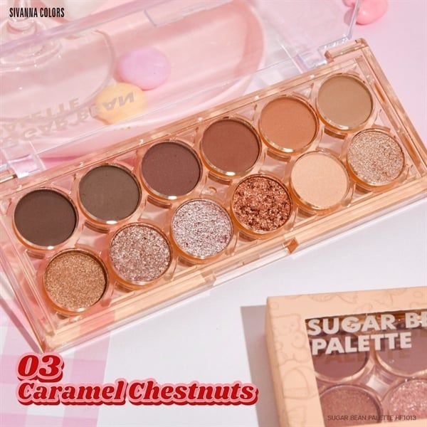 Phấn mắt Sivanna Color Sugar Bean Eyeshadow Palette HF1013