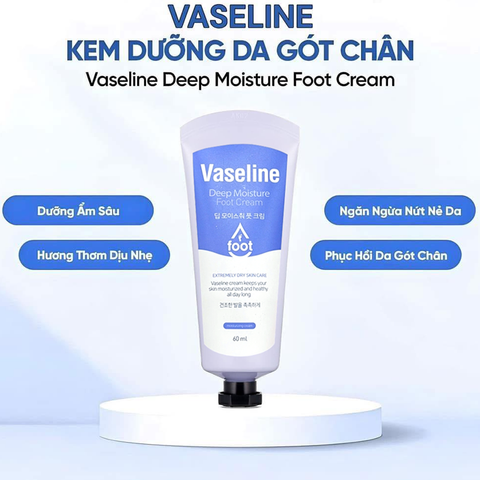 Kem Dưỡng Da Chân Vaseline Deep Moisture Foot Cream 60ml