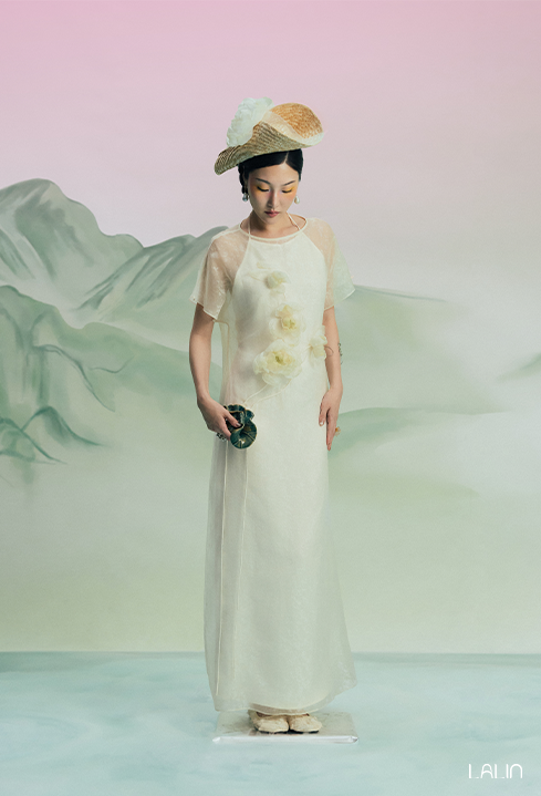 Đầm yếm tơ Liên Tâm