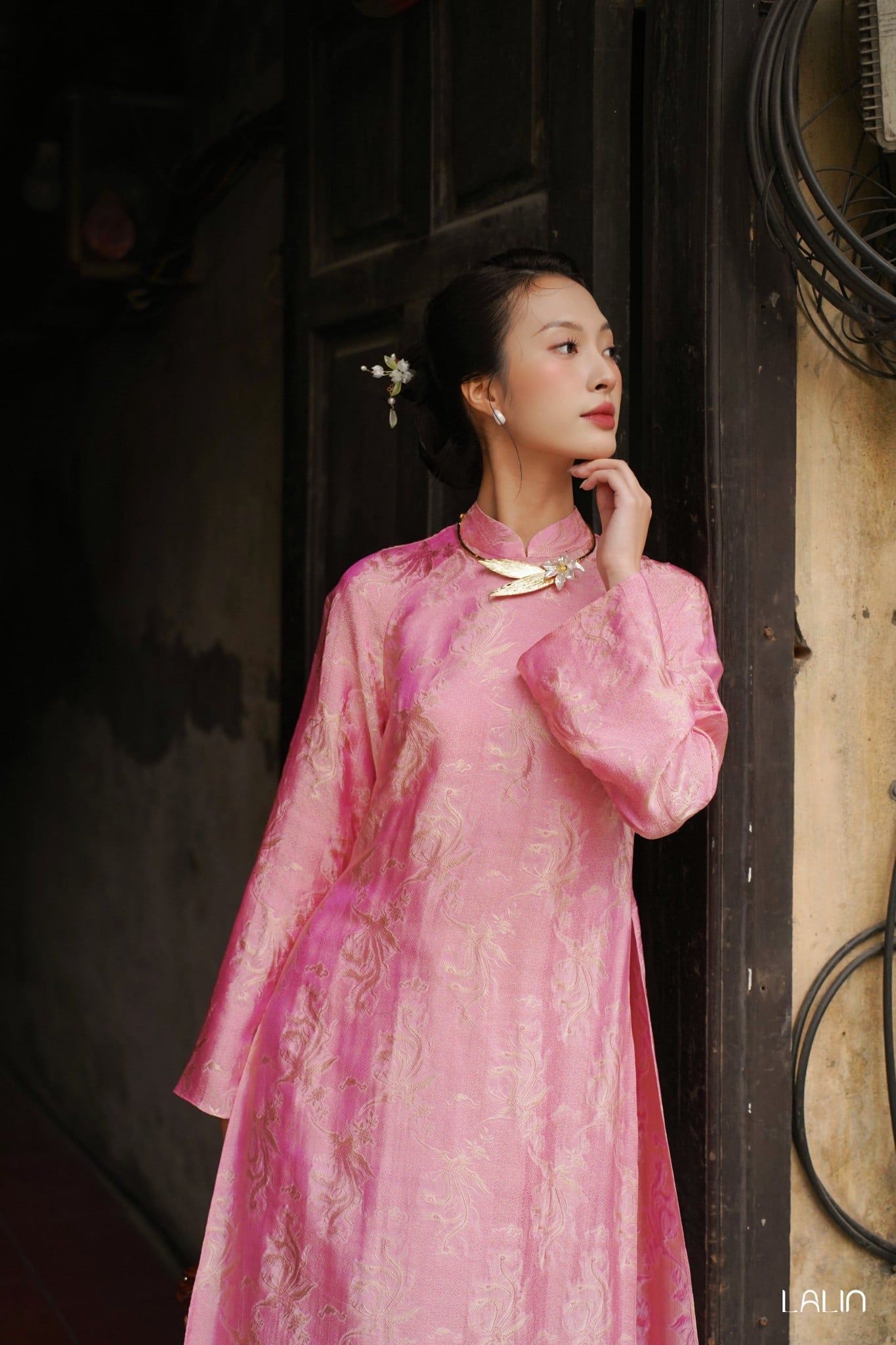Áo Dài Tơ Tằm Đào Loan