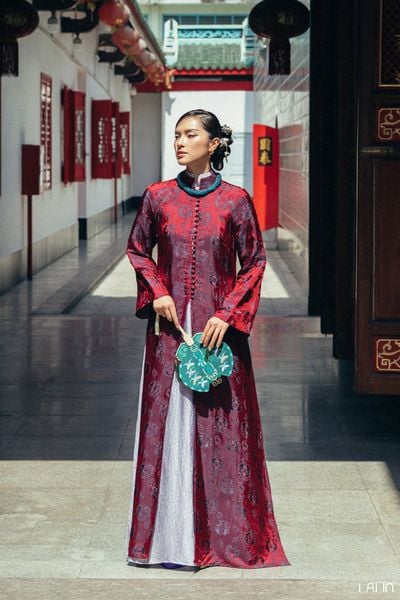  Áo Dài Tơ Tằm Xuân Ảnh 