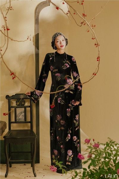  Áo Dài Nhung Tường Thy 