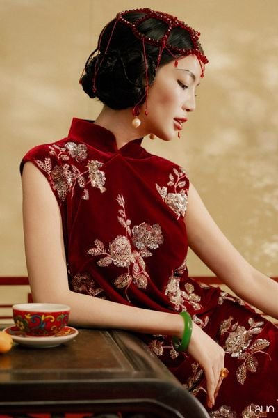  Đầm Nhung Diễm Tường 