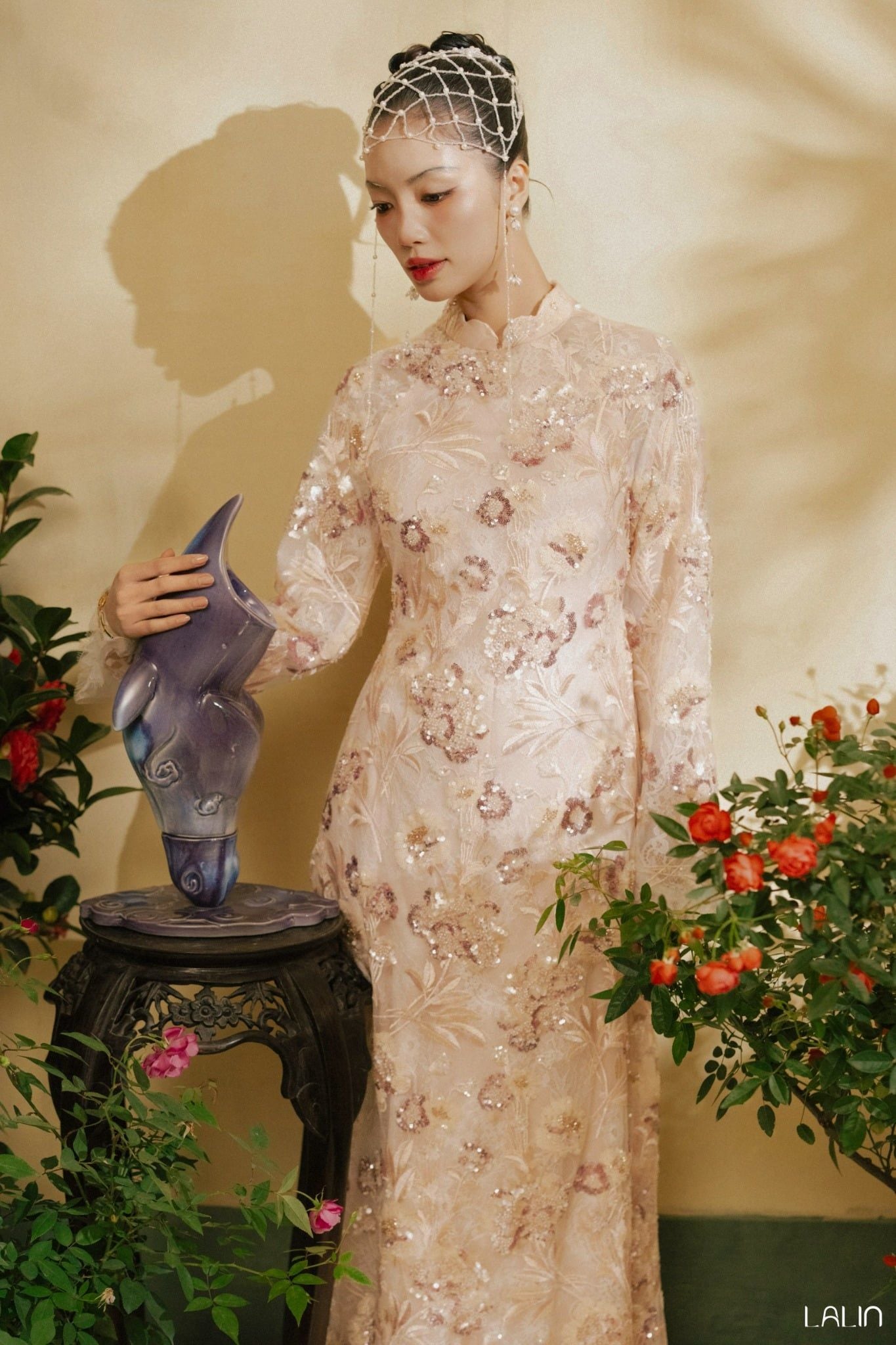 Áo Dài Kim Sa Tường Yến