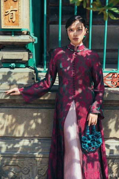  Áo Dài Tơ Tằm Thanh Ảnh 