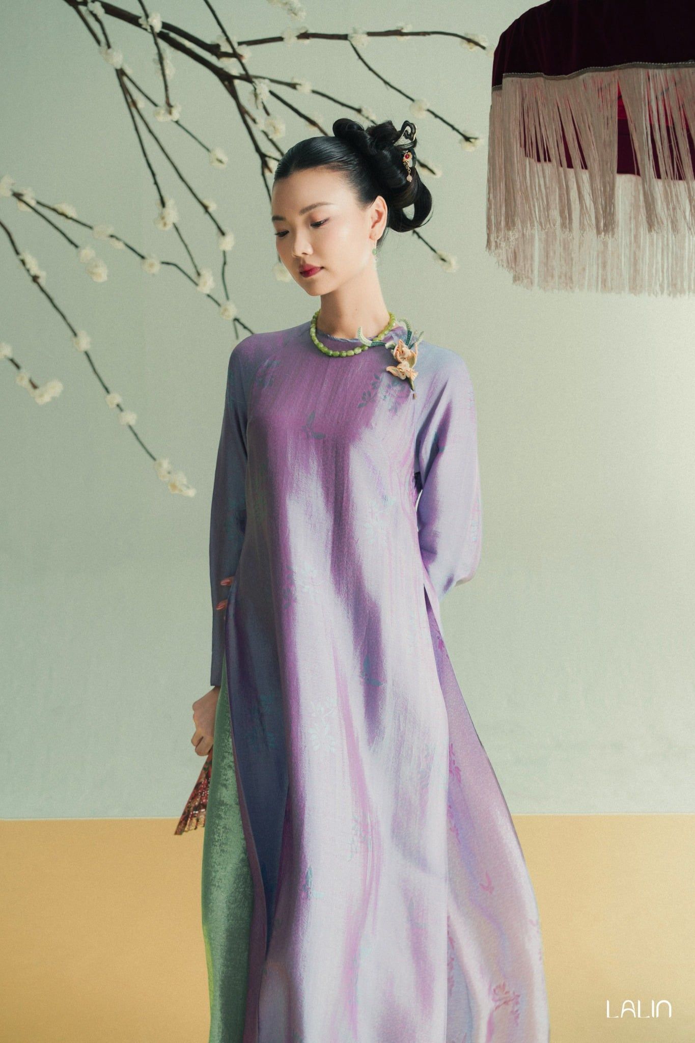 Áo Dài Tơ Tằm Lan Cẩm