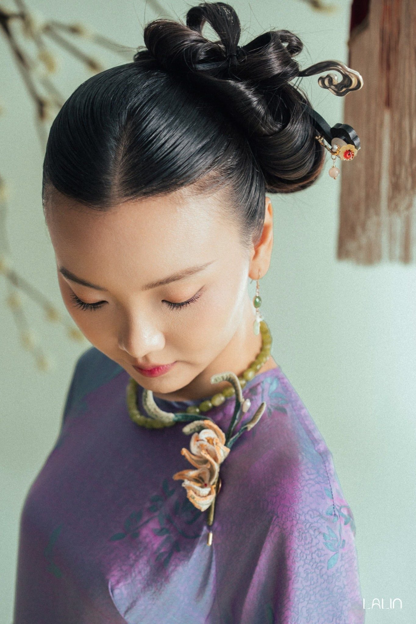 Áo Dài Tơ Tằm Lan Cẩm