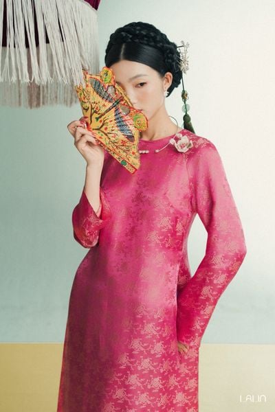  Áo Dài Tơ Tằm Mai Chu 