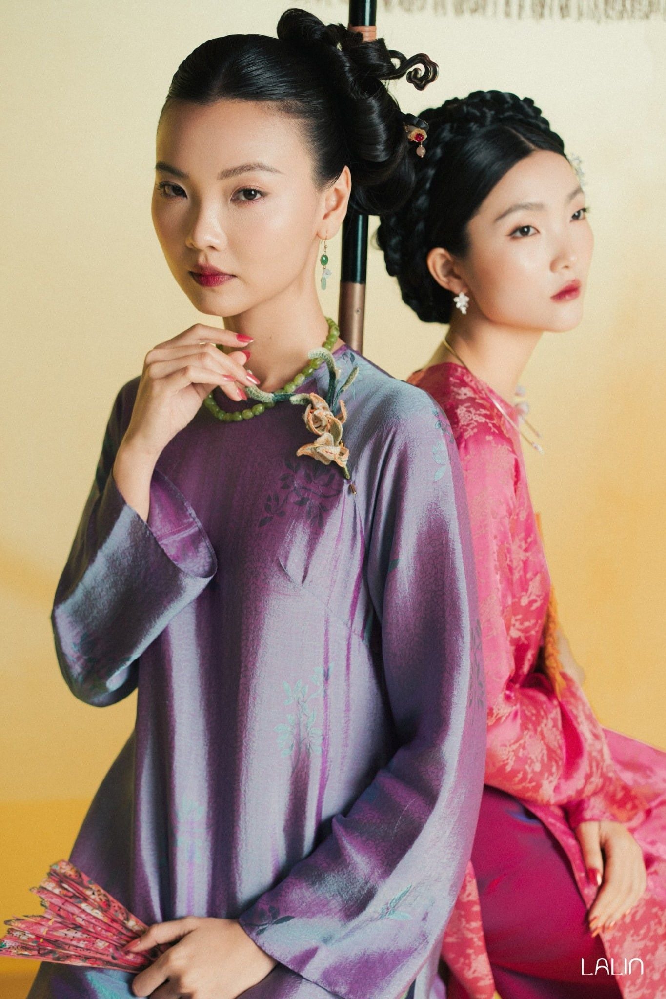 Áo Dài Tơ Tằm Lan Cẩm