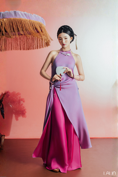  Áo Lụa Cổ Yếm Ngự Hiên 