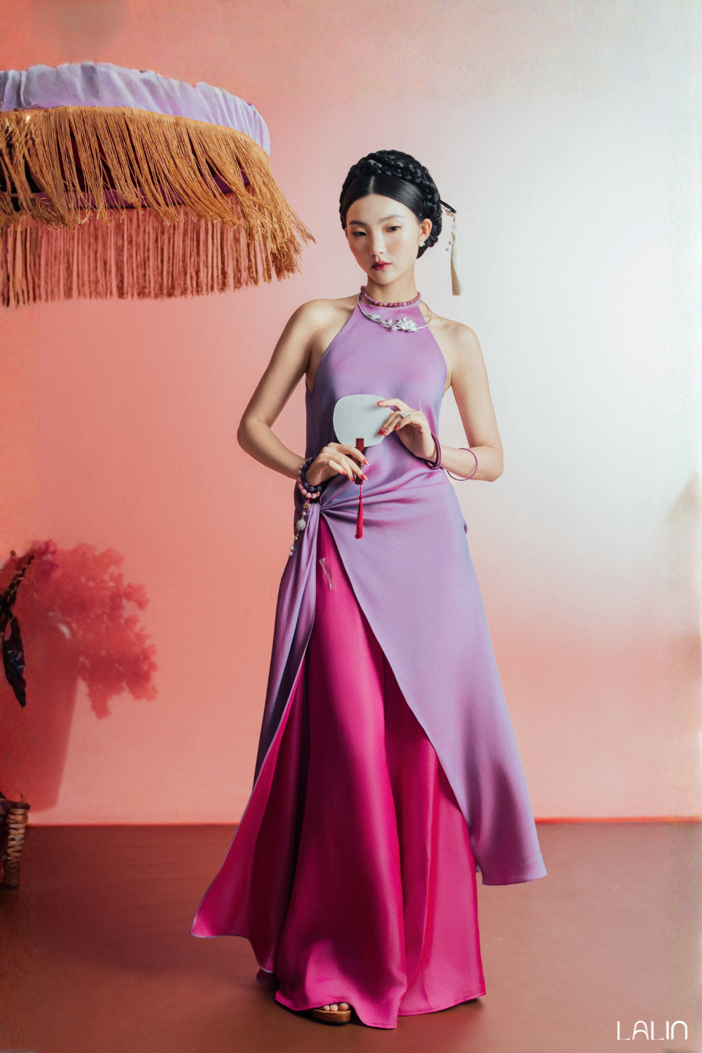 Áo Lụa Cổ Yếm Ngự Hiên