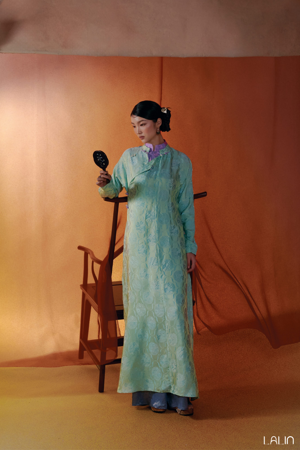 Áo Dài Tơ Tằm Trúc Khuê